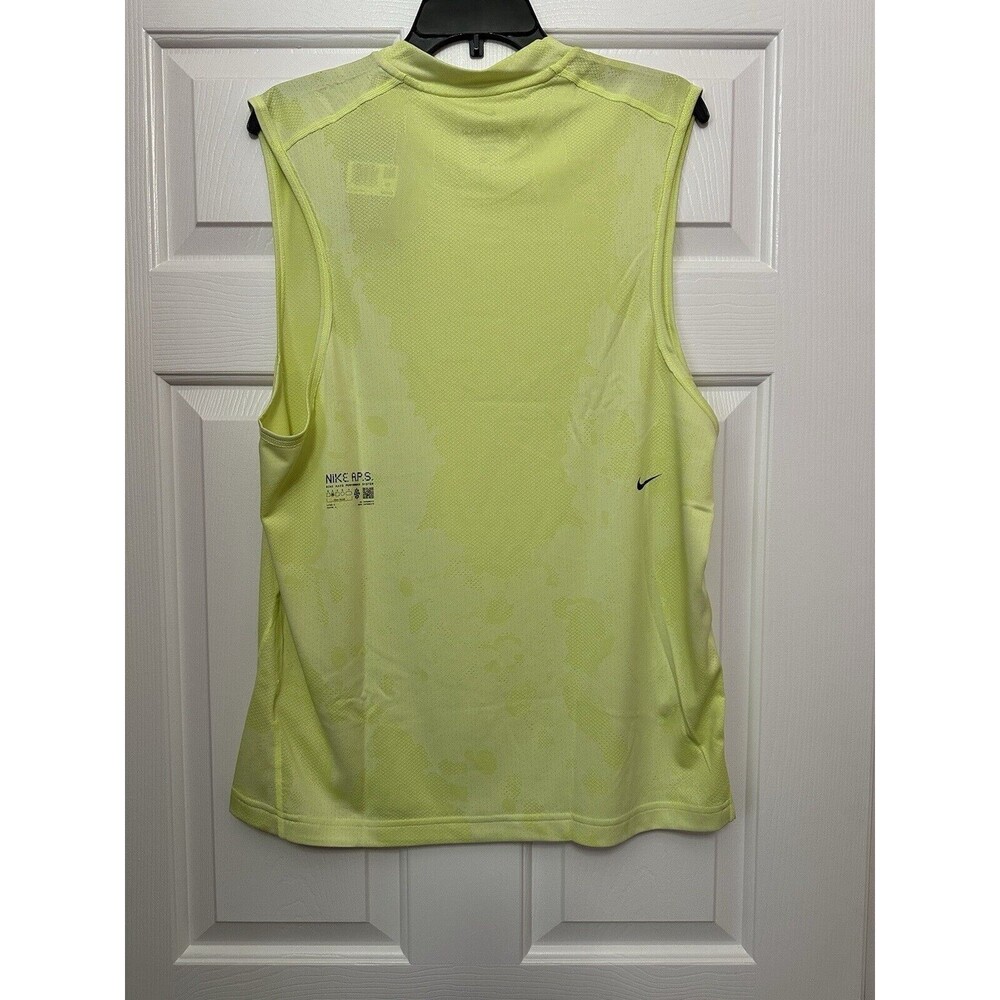 Nike Mens Medium Dri Fit ADV AP Versatile Singlet Running Volt Green DX0928-113 - Picture 3 of 4